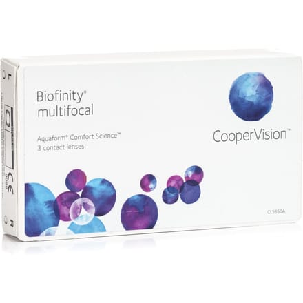 +3.50 - Biofinity® multifocal - +2.50 - D - 3 pack - Maandlenzen - BC 8.60 - Multifocale contactlenzen