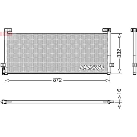 Condensator, airconditioning DENSO DCN99072