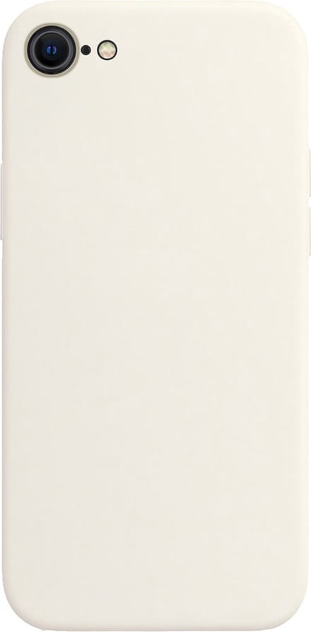 Hoes - Geschikt voor Apple iPhone SE (2022) - Sterk & Shockproof - Hoesje Cover - Siliconen Case - Wit
