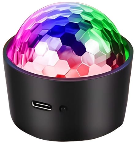 VELTRR® Discolamp Kinderen - Discobal - Feestverlichting met Afstandsbediening - Zwart