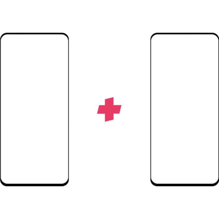 DuoPack: OnePlus Nord screenprotector gehard glas Edge to Edge