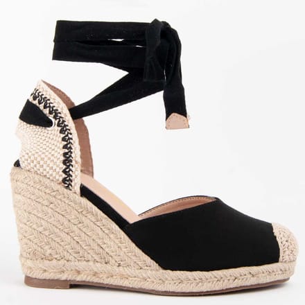 Alpargata De Cuña Para Mujer. Montevita Balenci8 102923 37 zwart