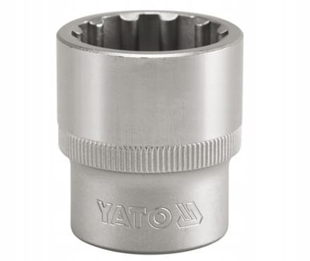 Yato Spline 12-Kant Dopsleutel - 1/2'' - 21mm - Korte Versie - CrV Staal