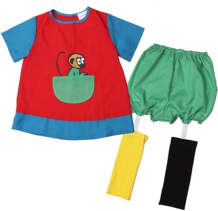 Kinderboeken Pippi Langkous verkleedkleding kostuum 4-6 jaar multicolor.