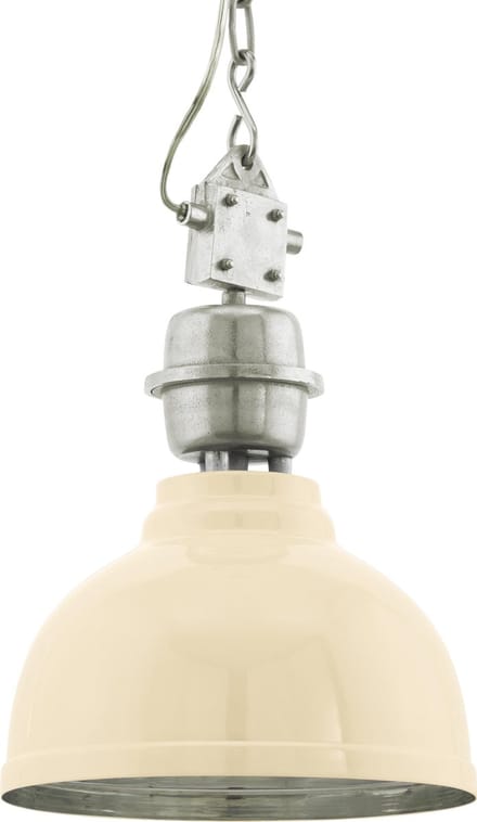 EGLO Vintage Grantham - Hanglamp - 1 Lichts - ø355 mm. - Beige - Chroom