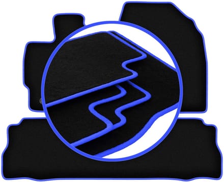CARLUX-BLUE automatten voor: Toyota Prius III Plus hatchback (2011-2015)