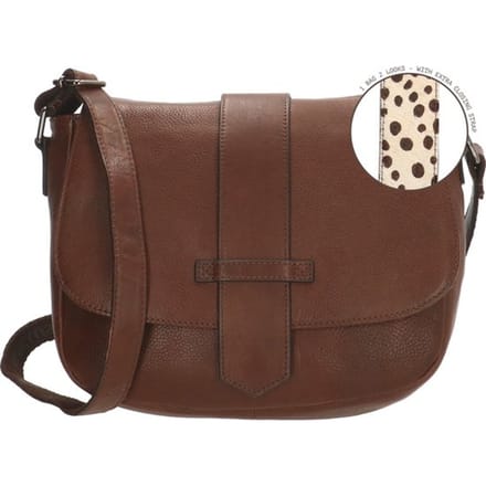 Micmacbags Wildlife Schoudertas - Donkertaupe