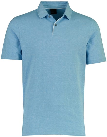 Poloshirt Bugatti blauw gemêleerd normale fit