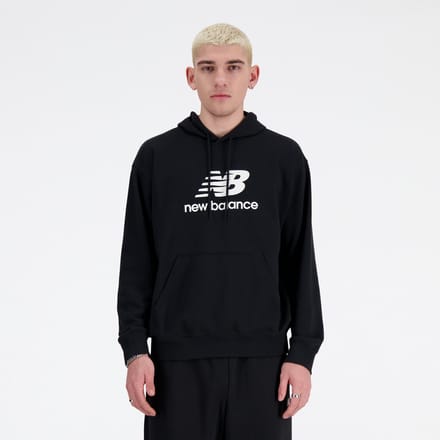 New Balance Sport Essentials Fleece Logo H Heren Trui - BLACK