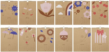 folia Creatieve wandkalender CRAFTY MEMORIES, A4