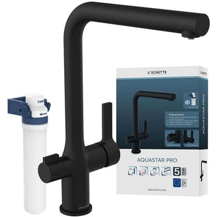 SCHÜTTE Keukenkraan AQUASTAR PRO (Zwart mat)