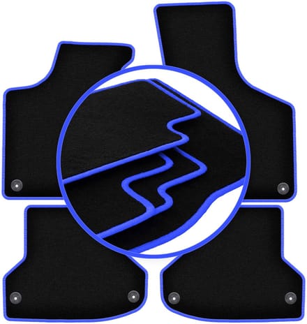 CARLUX-BLUE automatten voor: Audi A3 8P hatchback, sportback, cabrio (2003-2011)