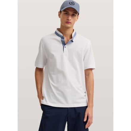 Bugatti Herren Polo Modern Fit van puur katoen