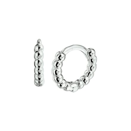 Zilver Gerhodineerd Klapoorringen 1332671