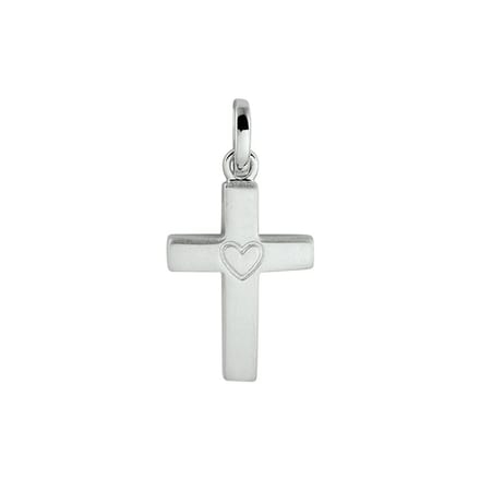 Zilver Gerhodineerde Hanger kruis 1332210