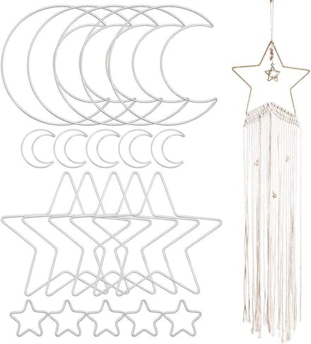 20 Stuks Metalen Hoepels Ringen voor Dromenvanger & Macramé DIY Knutselprojecten