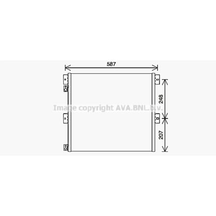 Airco condensor HIGHWAY AUTOMOTIVE RE5126 AVA