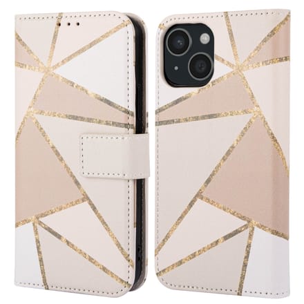 imoshion Design Bookcase voor de Apple iPhone 15 - Beige Graphic