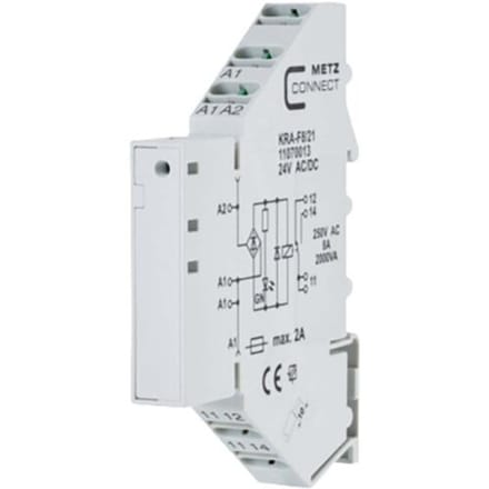 Metz Connect 11070013 Koppelelement 24, 24 V/AC, V/DC (max) 1x wisselcontact 1 stuk(s)