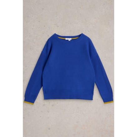 White Stuff  Bank Jumper Bright Blue Maat: 12 | Sweaters Outlet | Dames | Blauw