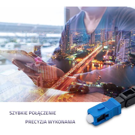 Qoltec SC/UPC glasvezel snelconnector |   Singlemode |   3,0 mm