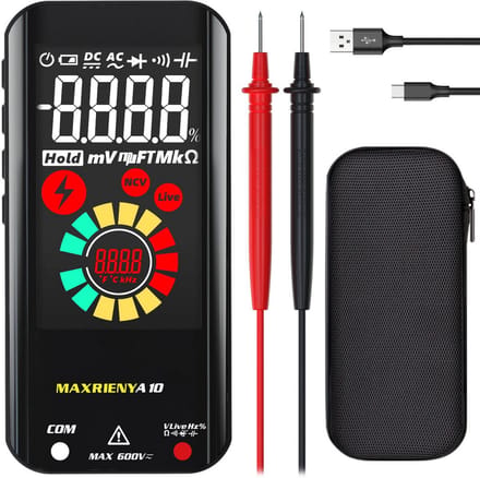 Digitale Multimeter A10 - Slimme Meetinstrument met Automatisch Bereik en Kleurenscherm