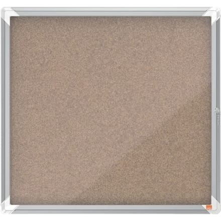 Nobo Premium Plus Afsluitbare Glazen Binnenvitrine Kurk 6xA4