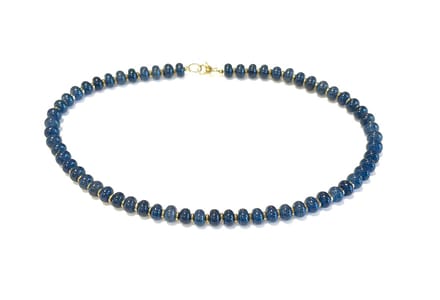 Ketting natuursteen petrol blauw