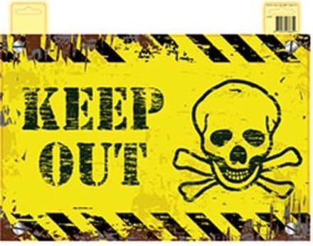 Deurbord keep out