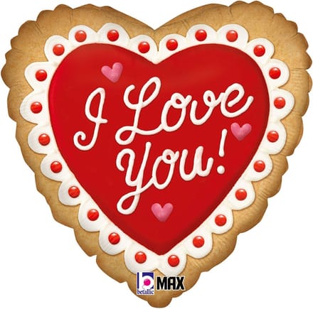 Oaktree - Folieballon hart I Love You cake