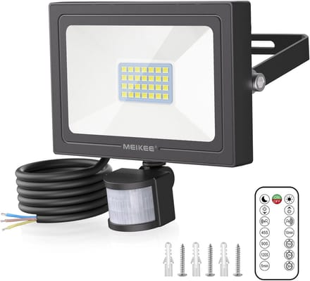 Led Buitenlamp met Bewegingsmelder 25W Koud Wit Licht 2100 LM IP66
