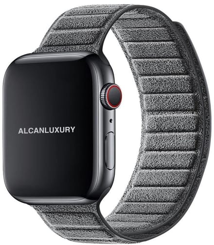 Alcanluxury Alcantara Apple Watch band 38/40/41/42 mm - Nardo Grey
