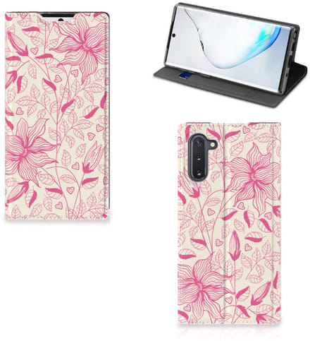 Samsung Galaxy Note 10 Smart Cover Pink Flowers