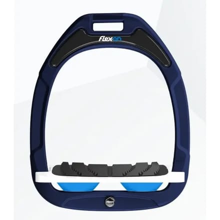 Verstelbare grip stijgbeugels Marine/Wit/Blauw Flex-On Green Composite