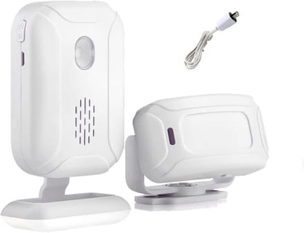 Draadloos Alarm Systeem - Bewegingsmelder Deurbel - Winkel Beveiliging - 5-in-1 Multi Modus - Set 6 - Wit