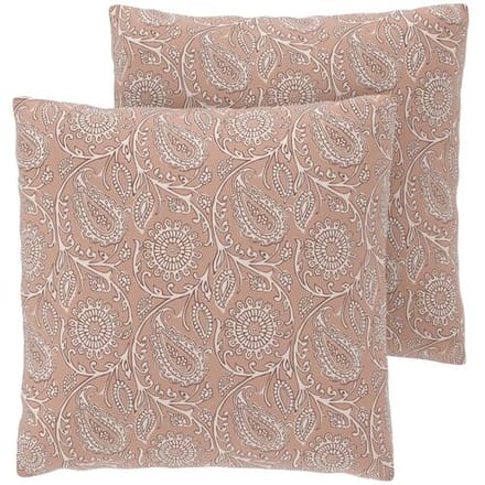 LIVARNO Set van 2 satijnen kussenslopen 60 x 50 cm (Paisley)