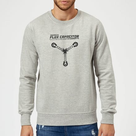 Back to the Future Powered By Flux Capacitor Trui - Grijs - L