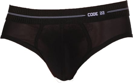 CODE 22 Sheer Mesh Brief Black - MAAT XL - Erotisch Heren Ondergoed - Slip voor Man - Sexy mannen Slip