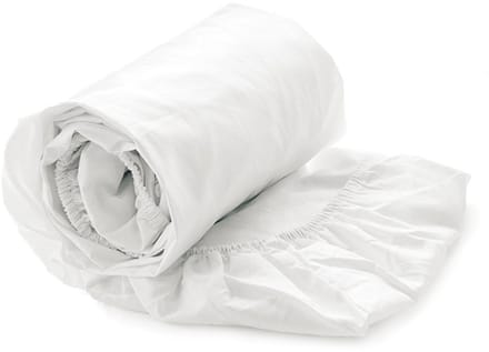 Heckettlane Hoeslaken Elementi - 90x200 cm - 100% Katoen-Satijn - Wit