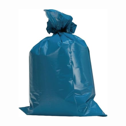 Kunststofzak 120 l LD-PE blauw 60 µm - 20015