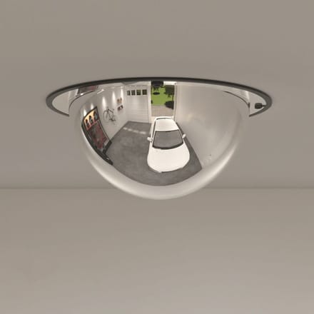 vidaXL - Verkeersspiegel - met - volledige - koepel - Ø30 - cm - acryl