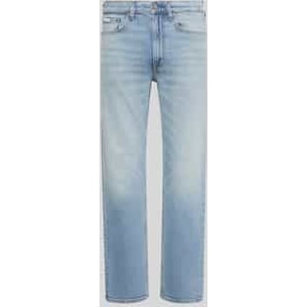straight fit jeans van katoenmix