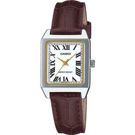 Casio Casio Collection LTP-B150L-7B2EF Horloge - Leer - Bruin - Ø 23.5 mm