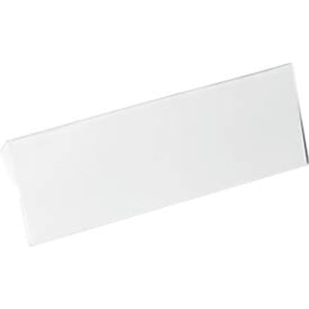 Duurzame etiketzak, harde kaft, met vouw, DIN A5 liggend, B 210 x H 74 mm, transparant