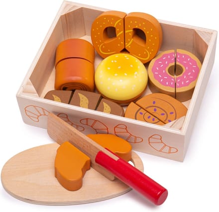 Bigjigs Wooden Box with Sliced ??Bread 17pcs.