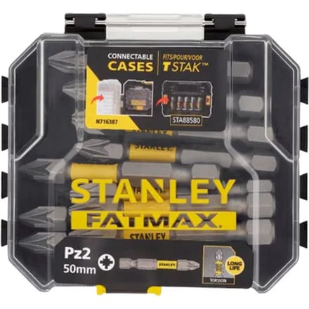 Stanley Fatmax Schroefbits - Impact Pz2 1/4" - 50mm - 10 Stuks