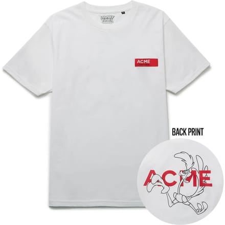 Looney Tunes ACME Road Runner Schets t-shirt - Wit - S