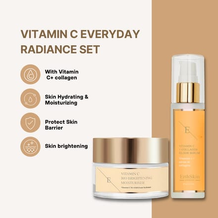 ErthSkin London VITAMINE C + COLLAGEEN ELIXIR SERUM Vitamine Bio Brightening Moisturizer 1