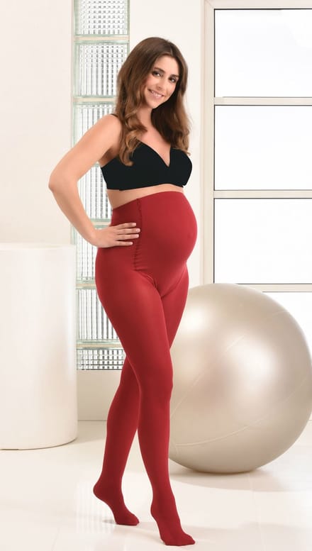 Mamsy Super Comfortabele Zachte Zwangerschaps Panty 60den (Rood | M)