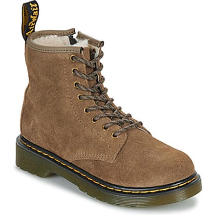 Laarzen Dr. Martens Serena J Dark Khaki Bronx Suede